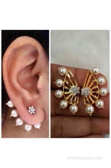 JNB Jewellers American Diamond Alloy Stud Earring